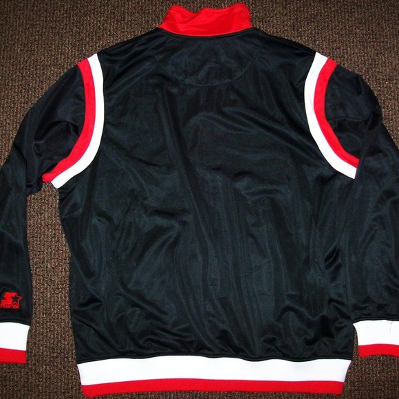 CHICAGO BULLS Full Zip Track Jacket BLACK - Picture 8 of 8